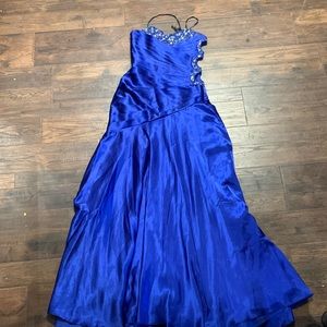 Size 0, Royal blue dress, Great condition